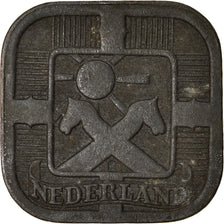 Monnaie, Pays-Bas, Wilhelmina I, 5 Cents, 1942, TB+, Zinc, KM:172
