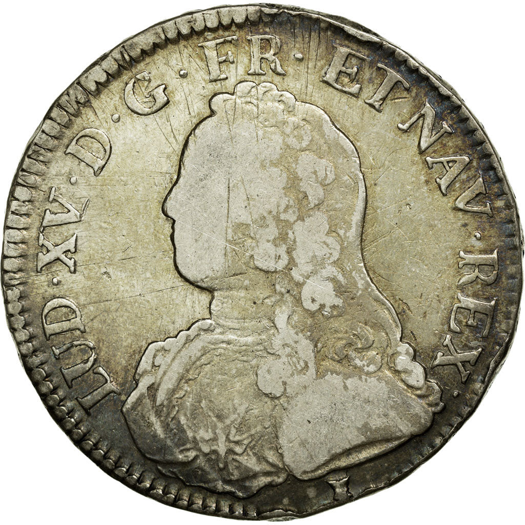 Coin, France, Louis XV, Écu aux branches d'olivier, Ecu, 1732, Rennes