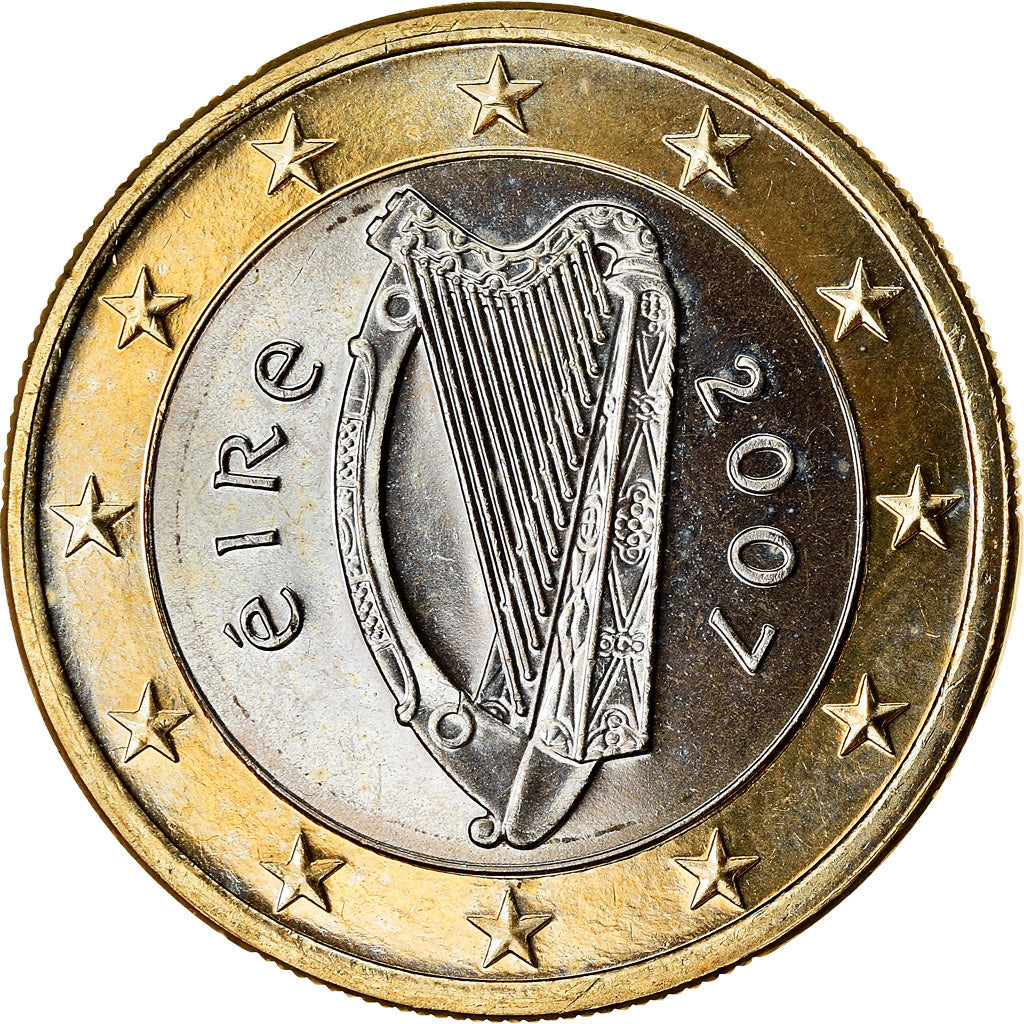 REPUBBLICA D’IRLANDA, Euro, 2007, SPL, Bi-metallico, KM:50