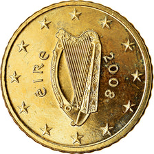 REPUBBLICA D’IRLANDA, 50 Euro Cent, 2008, SPL, Ottone, KM:49
