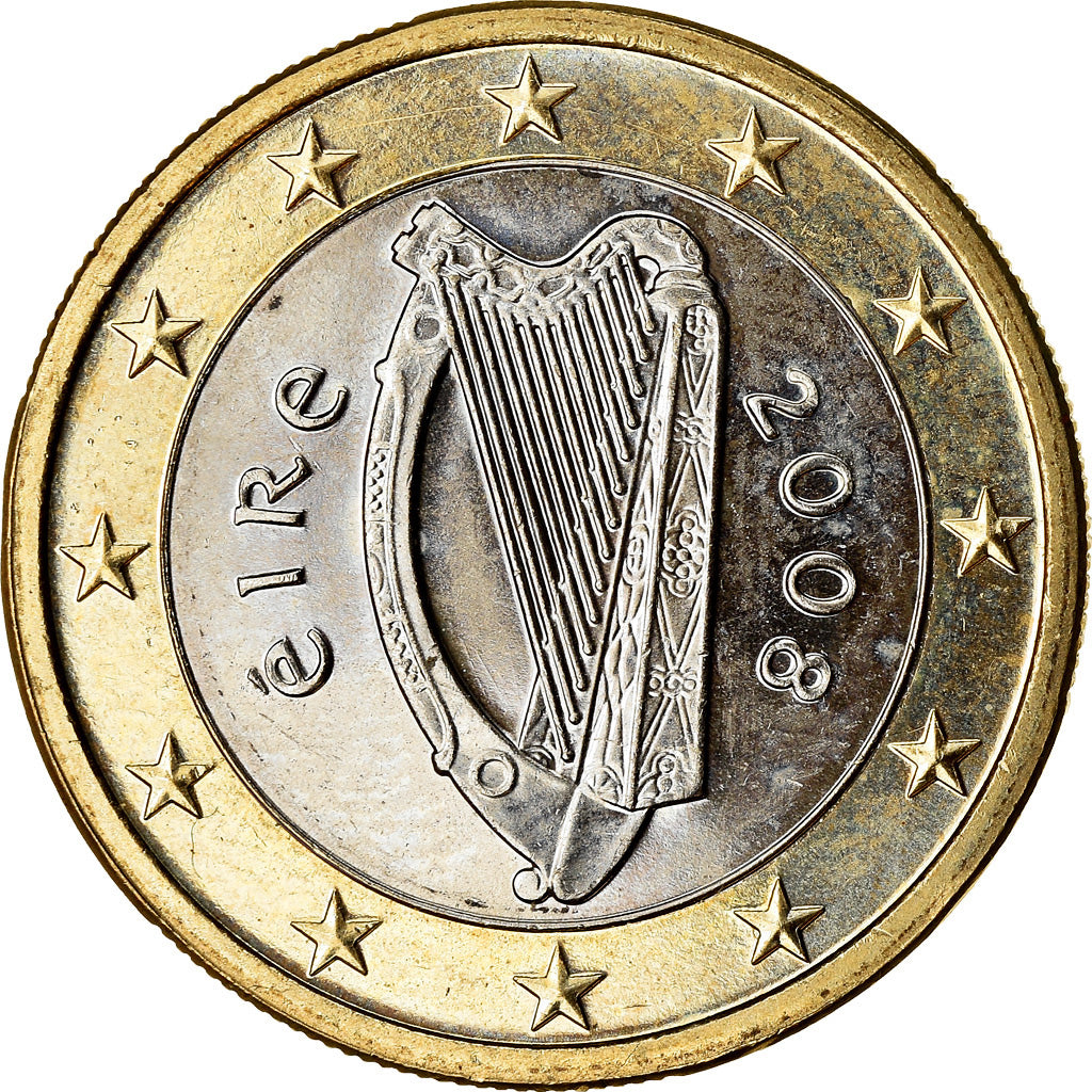 REPUBBLICA D’IRLANDA, Euro, 2008, SPL, Bi-metallico, KM:50