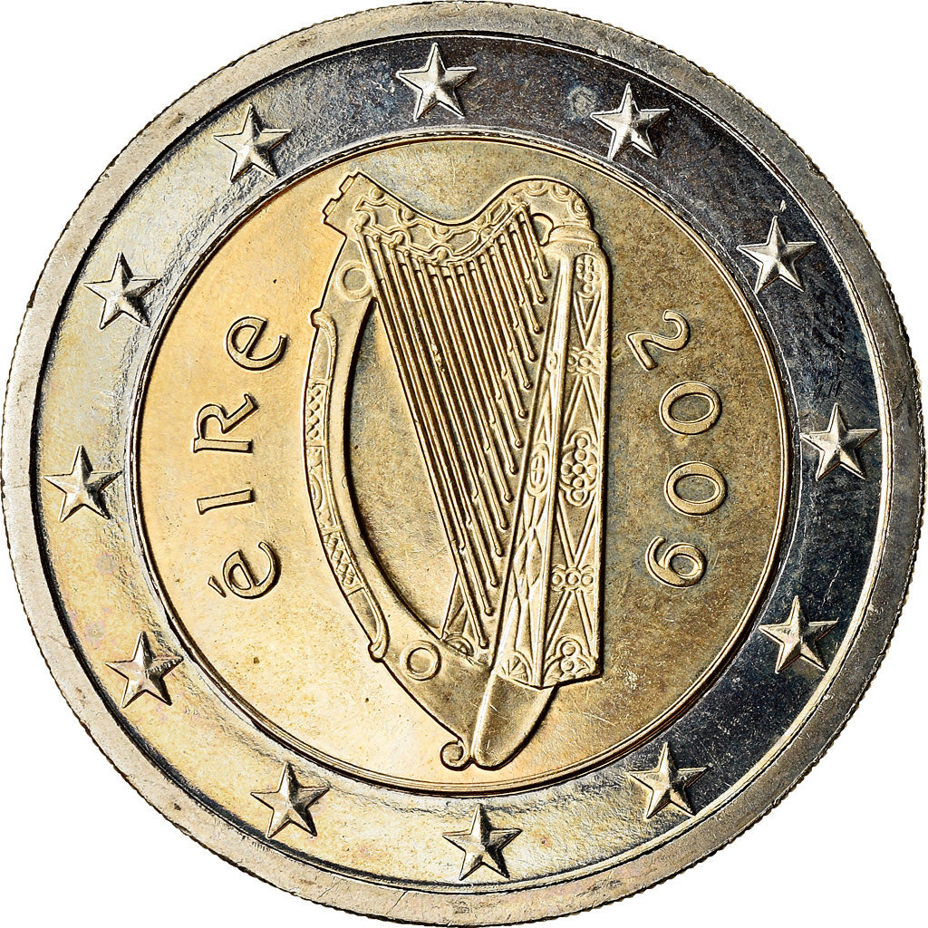 REPUBBLICA D’IRLANDA, 2 Euro, 2009, SPL, Bi-metallico, KM:51