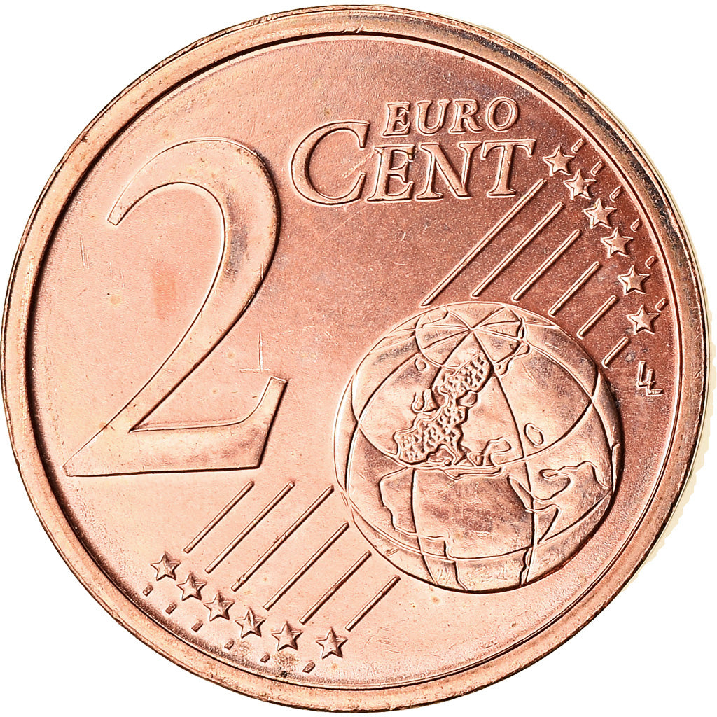 REPÚBLICA DA IRLANDA, 2 Euro Cent, 2010, MS(63), Aço Cromado a Cobre, KM:33