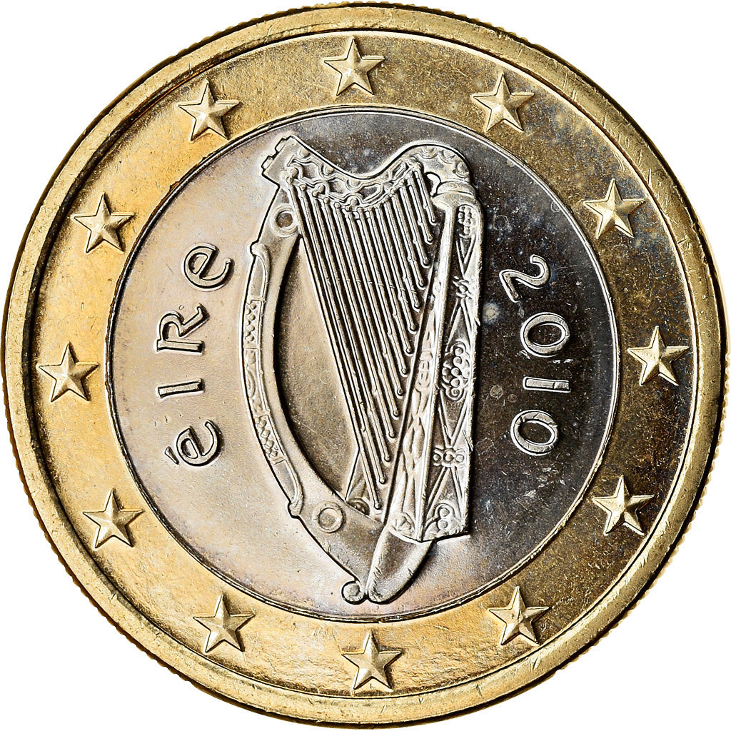 REPUBBLICA D’IRLANDA, Euro, 2010, SPL, Bi-metallico, KM:50