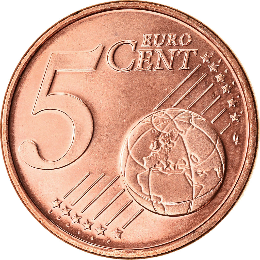 REPÚBLICA DA IRLANDA, 5 Euro Cent, 2012, MS(63), Aço Cromado a Cobre, KM:34