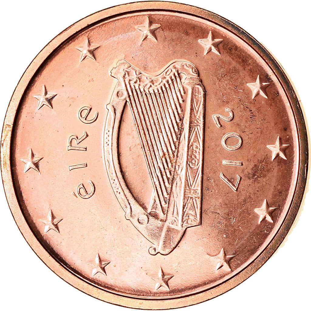 REPUBBLICA D’IRLANDA, Euro Cent, 2017, SPL, Acciaio placcato rame