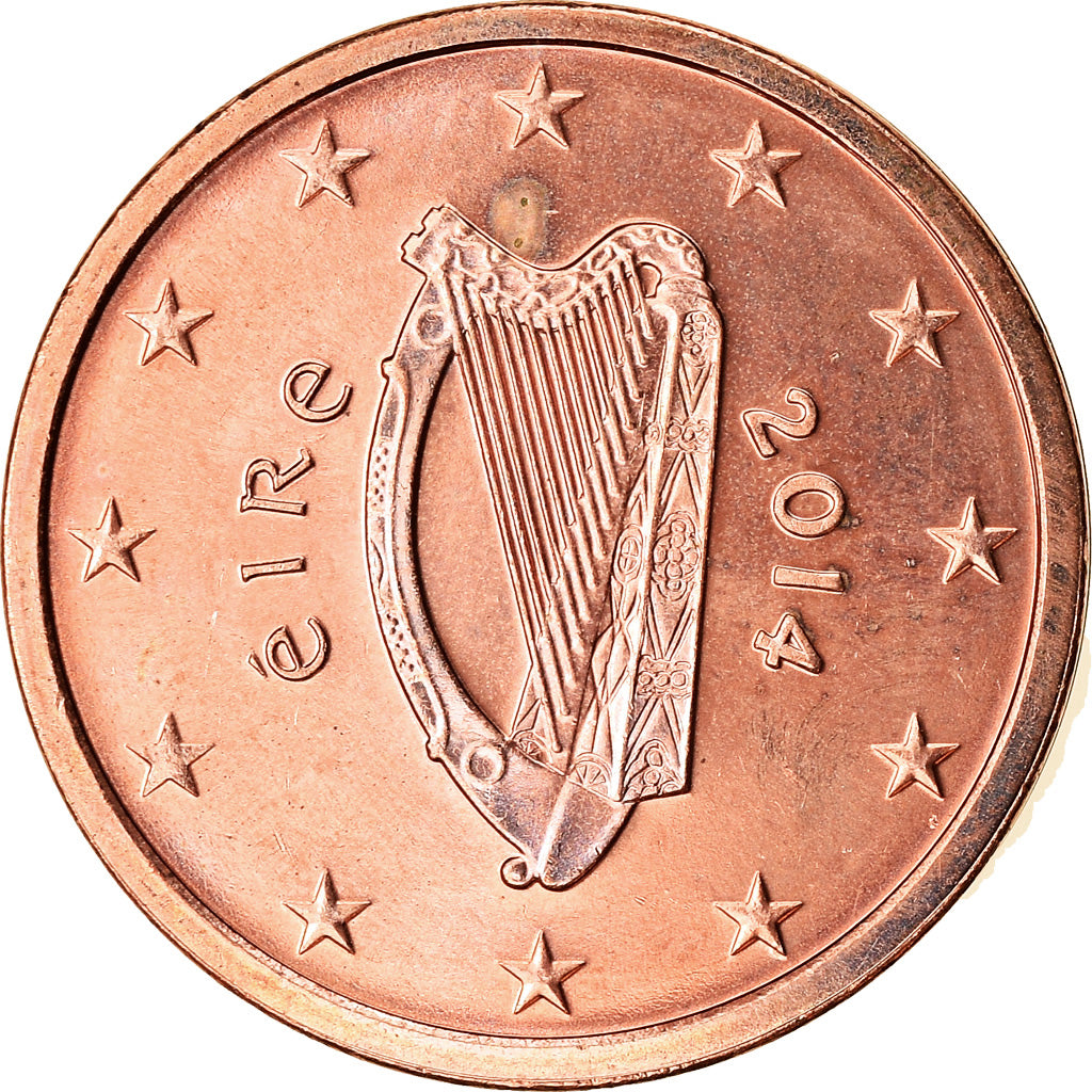 REPUBBLICA D’IRLANDA, 2 Euro Cent, 2014, SPL, Acciaio placcato rame