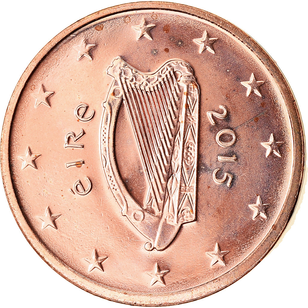REPUBBLICA D’IRLANDA, 2 Euro Cent, 2015, SPL, Acciaio placcato rame
