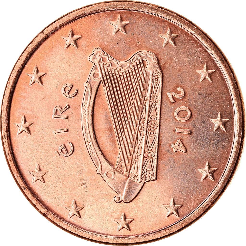 REPUBBLICA D’IRLANDA, 5 Euro Cent, 2014, SPL, Acciaio placcato rame