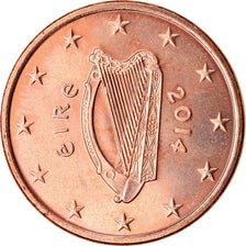 REPUBBLICA D’IRLANDA, 5 Euro Cent, 2014, SPL, Acciaio placcato rame