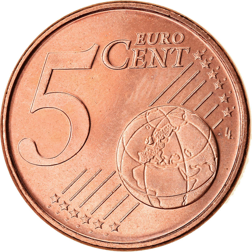 REPUBBLICA D’IRLANDA, 5 Euro Cent, 2014, SPL, Acciaio placcato rame