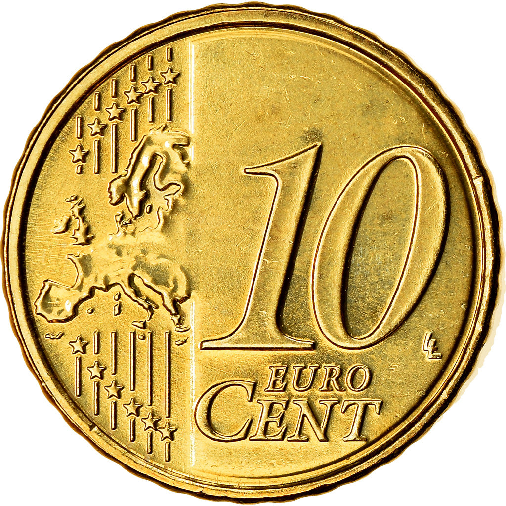 IRELAND REPUBLIC, 10 Euro Cent, 2017, MS(63), Brass