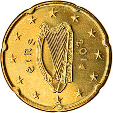 IRELAND REPUBLIC, 20 Euro Cent, 2014, UNZ, Messing