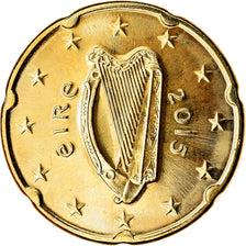 REPUBBLICA D’IRLANDA, 20 Euro Cent, 2015, SPL, Ottone