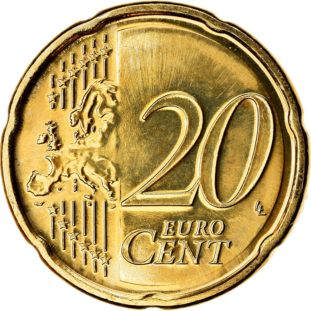 REPUBBLICA D’IRLANDA, 20 Euro Cent, 2015, SPL, Ottone