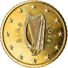 IRELAND REPUBLIC, 50 Euro Cent, 2014, MS(63), Brass