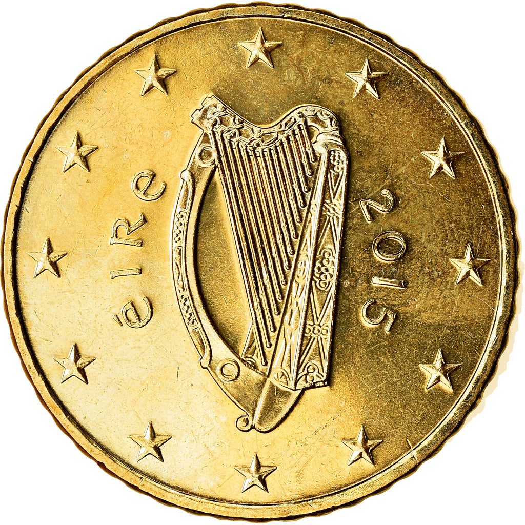 IRELAND REPUBLIC, 50 Euro Cent, 2015, SPL, Laiton
