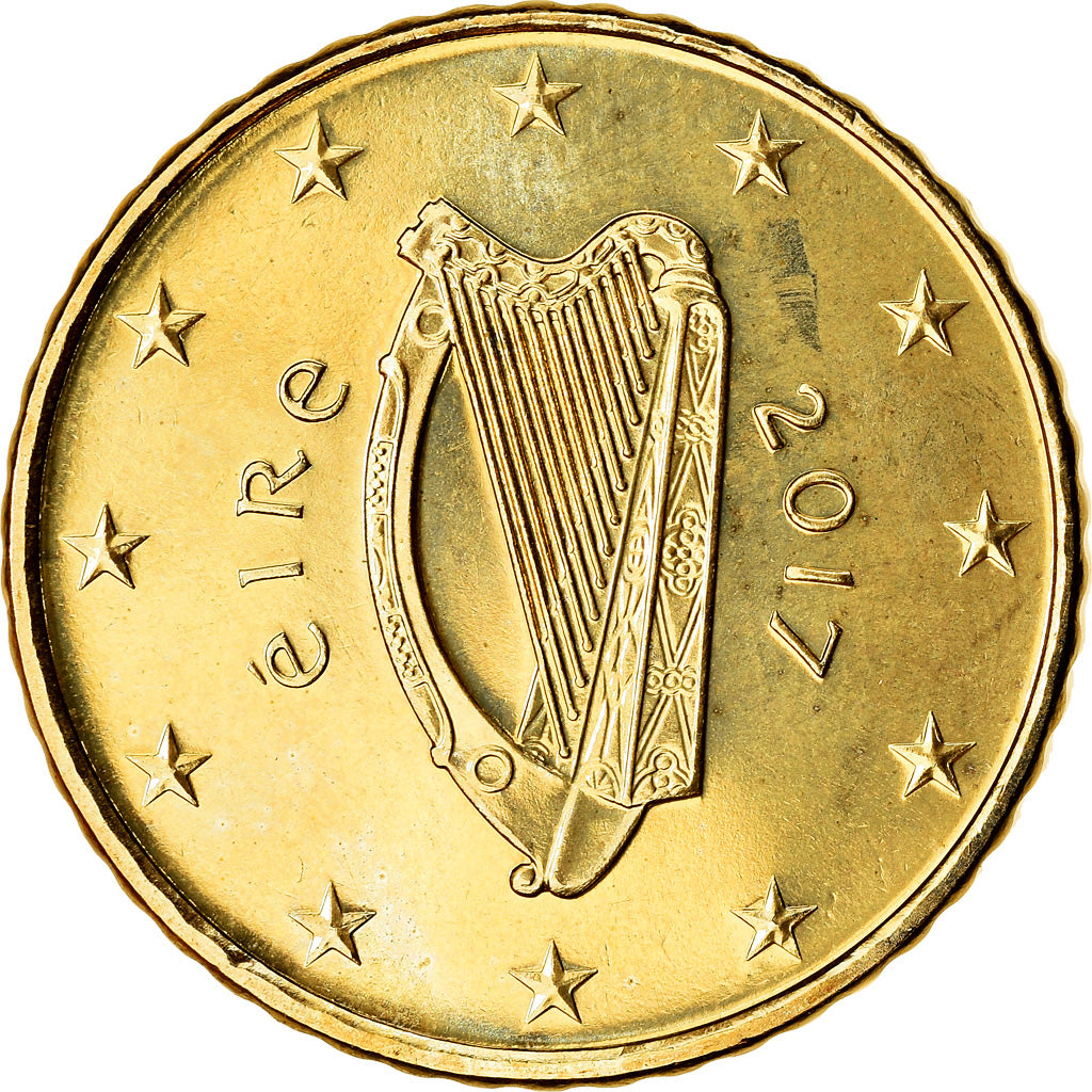 IRELAND REPUBLIC, 50 Euro Cent, 2017, UNZ, Messing