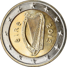 IRELAND REPUBLIC, 2 Euro, 2015, UNZ, Bi-Metallic