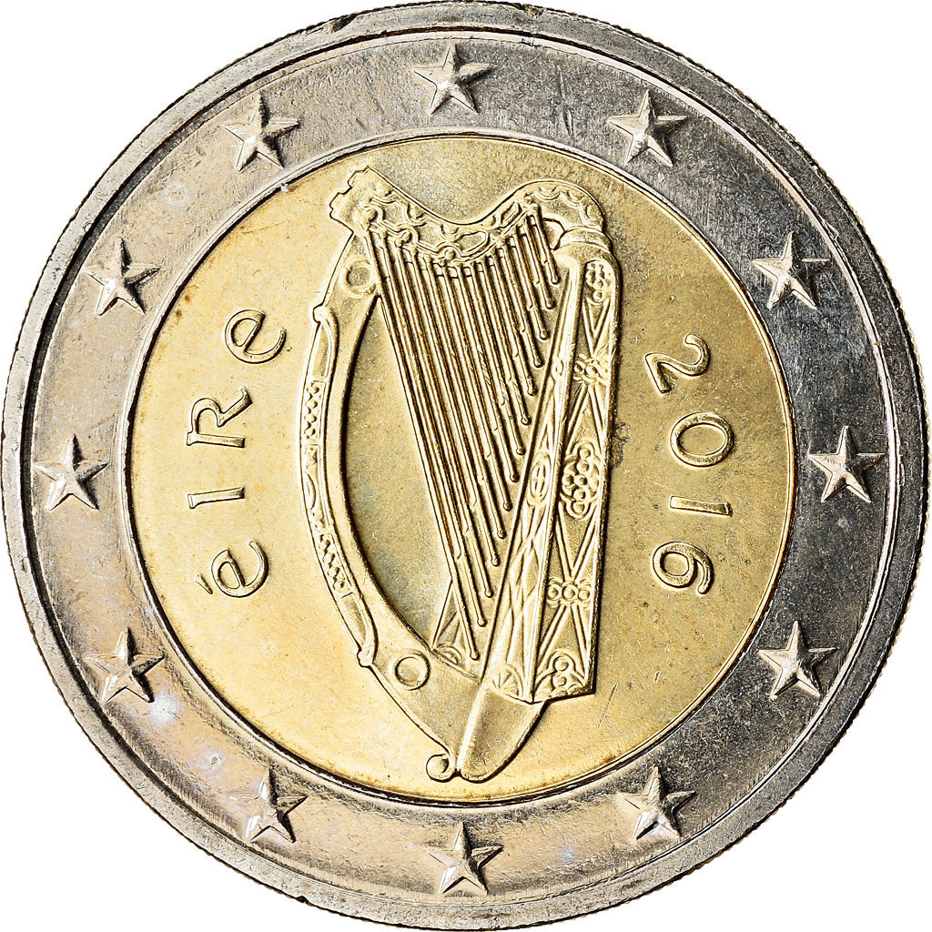 IRELAND REPUBLIC, 2 Euro, 2016, UNZ, Bi-Metallic