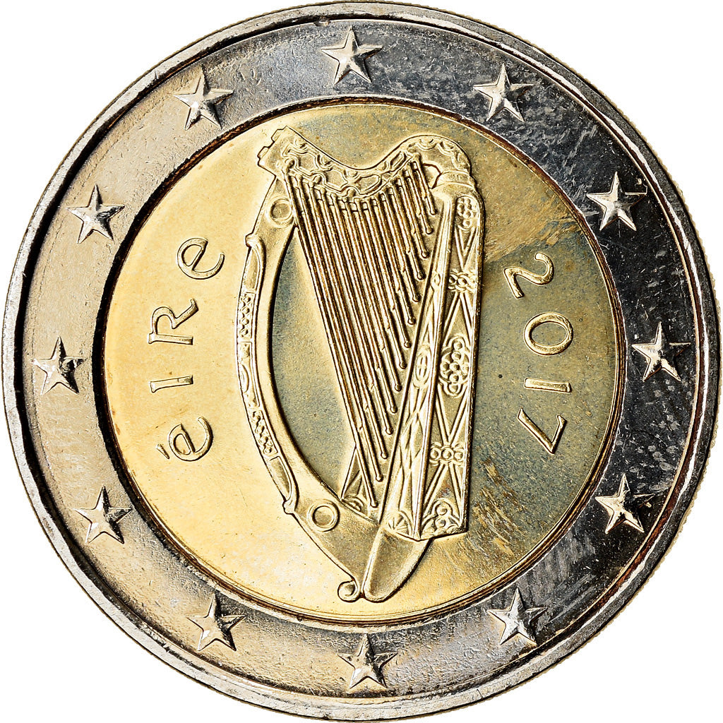 IRELAND REPUBLIC, 2 Euro, 2017, UNZ, Bi-Metallic