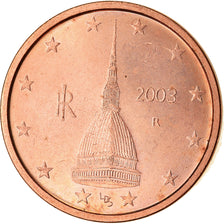Italien, 2 Euro Cent, 2003, VZ, Copper Plated Steel, KM:211