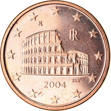 Italie, 5 Euro Cent, 2004, SUP, Copper Plated Steel, KM:212