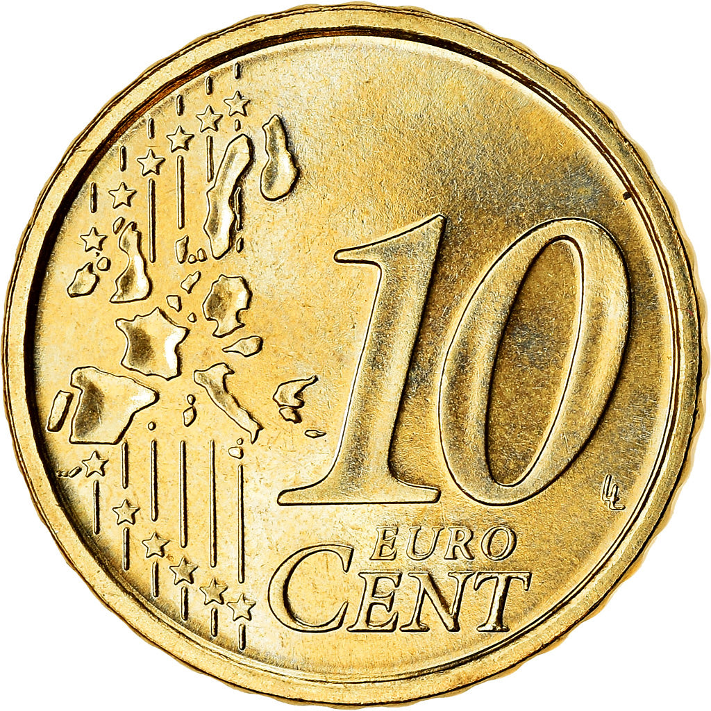 Italien, 10 Euro Cent, 2004, VZ, Messing, KM:213