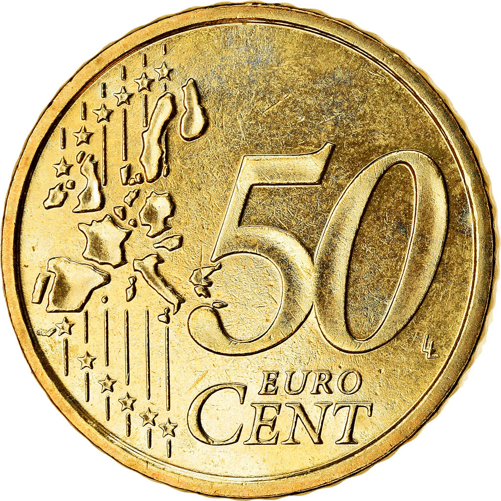 Italien, 50 Euro Cent, 2004, VZ, Messing, KM:215