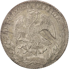 MEXICO, 8 Reales, 1874, Guanajuato, KM #377.8, AU(50-53), Silver, 22.61
