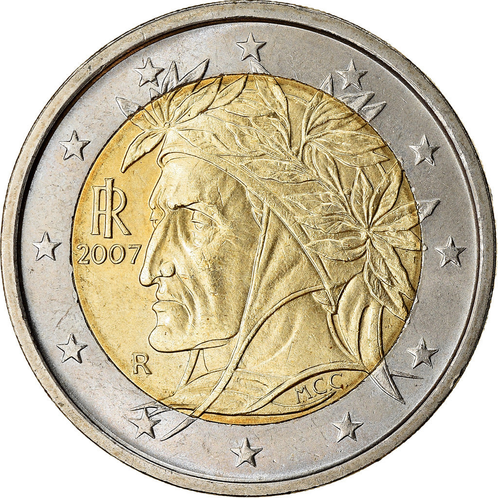 Italien, 2 Euro, 2007, UNZ, Bi-Metallic, KM:217