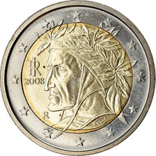 Włochy, 2 Euro, 2008, MS(63), Bimetaliczny, KM:251