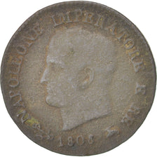 Italie, Napoléon Ier, Centesimo 1808 B, KM 1.1