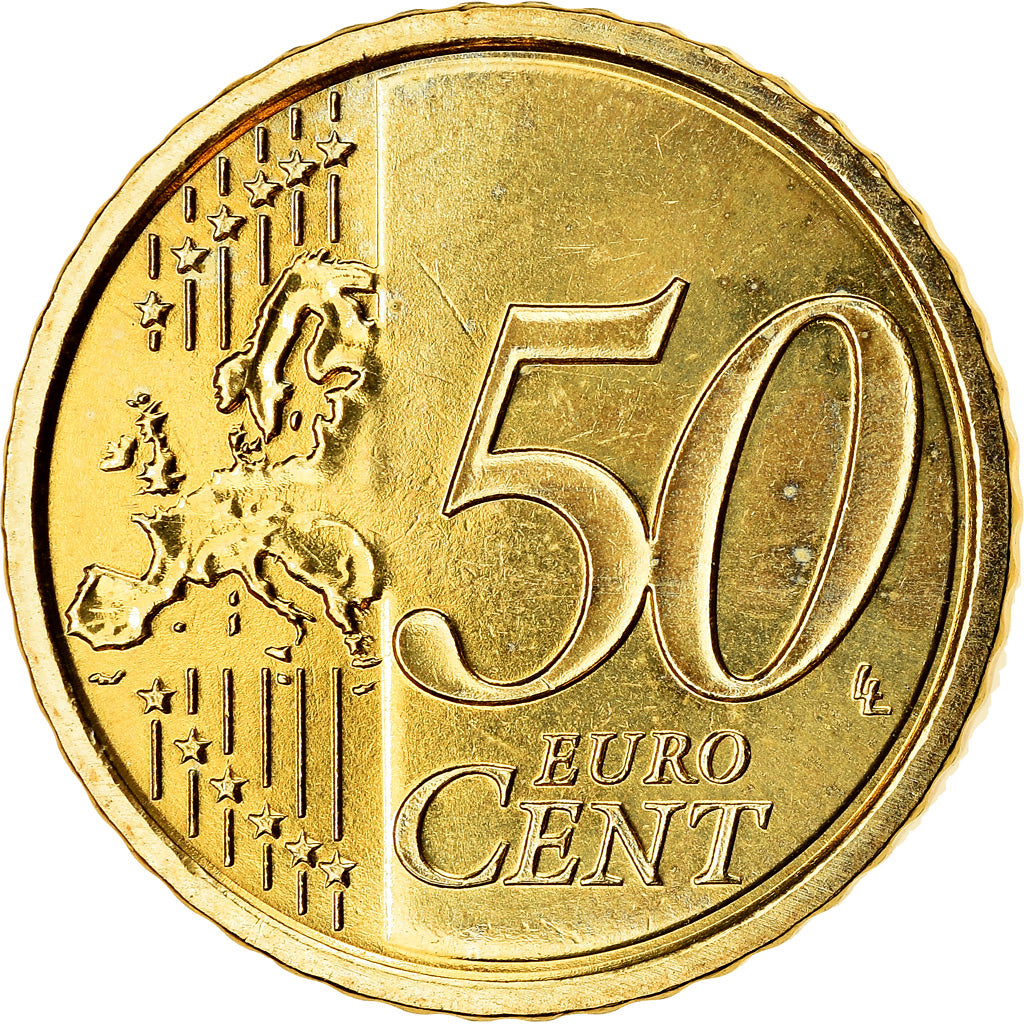 Italy, 50 Euro Cent, 2010, MS(63), Brass, KM:249