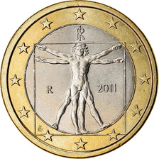 Italy, Euro, 2011, MS(63), Bi-Metallic, KM:250