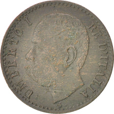 ITALY, Centesimo, 1896, Rome, KM #29, VF(30-35), Copper, 1.00