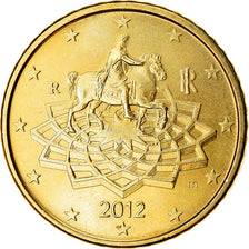 Italie, 50 Euro Cent, 2012, SPL, Laiton, KM:249
