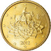 Italie, 50 Euro Cent, 2012, SPL, Laiton, KM:249