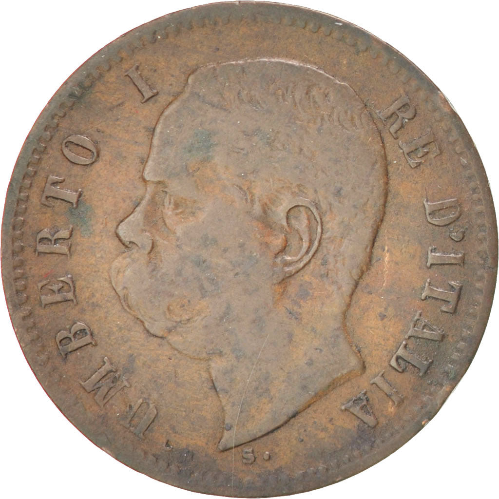 ITALY, 2 Centesimi, 1898, Rome, KM #30, VF(30-35), Copper, 20.2, 1.94
