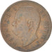 ITALY, 2 Centesimi, 1898, Rome, KM #30, VF(30-35), Copper, 20.2, 1.94