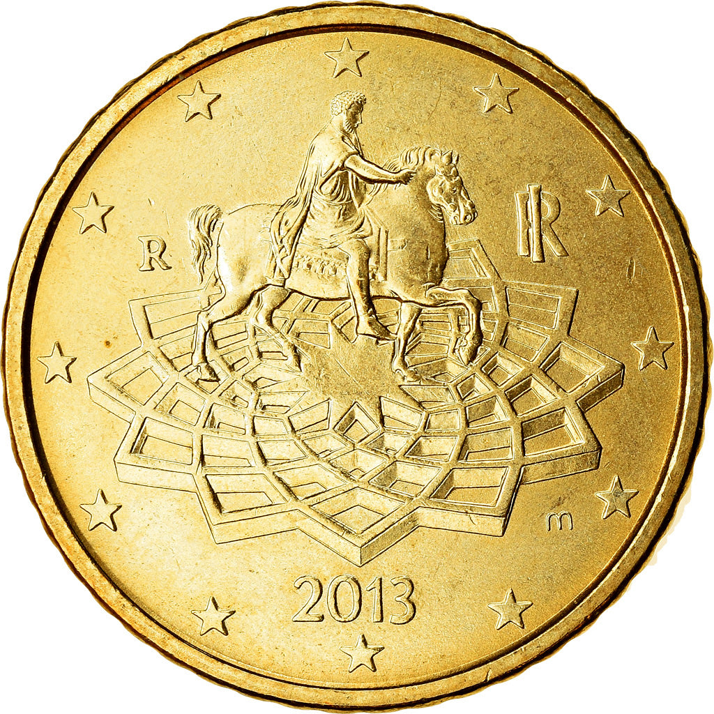 Italien, 50 Euro Cent, 2013, UNZ, Messing, KM:249