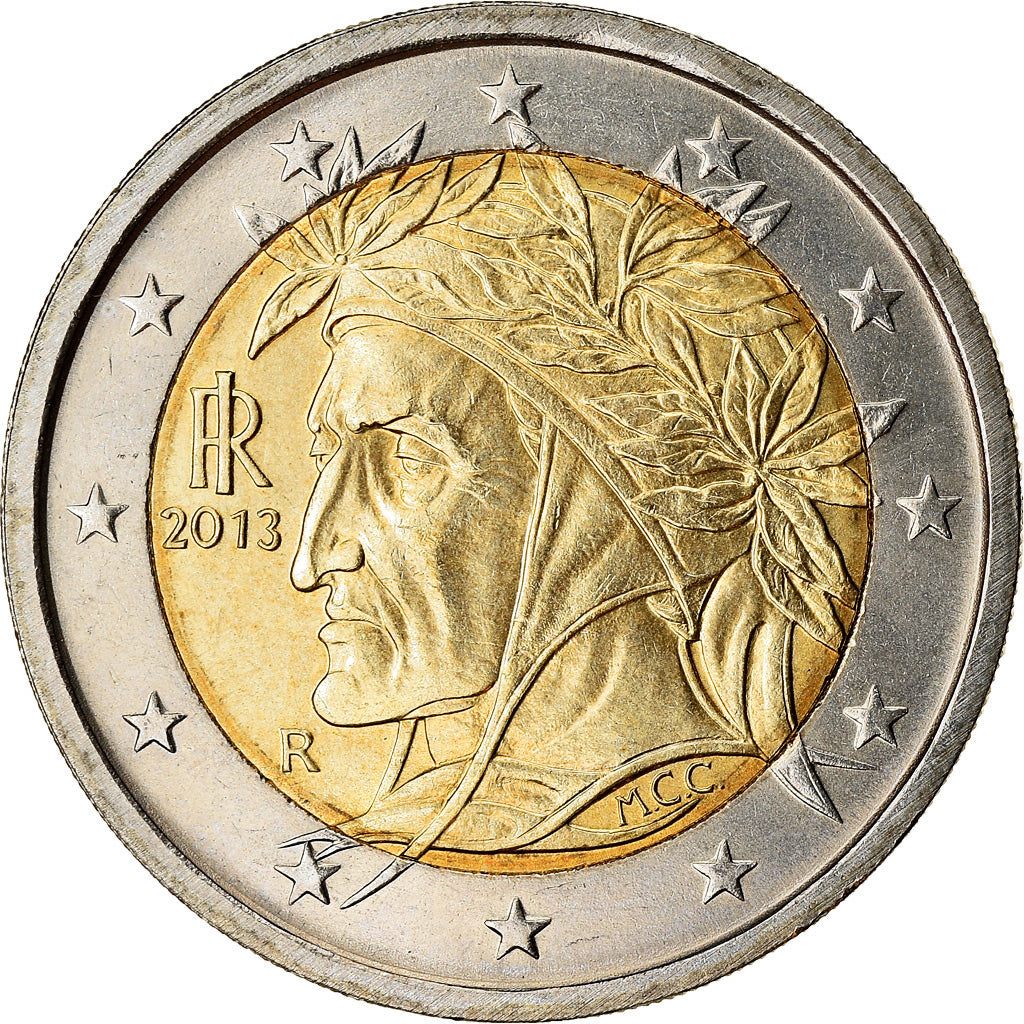 Italien, 2 Euro, 2013, UNZ, Bi-Metallic, KM:251