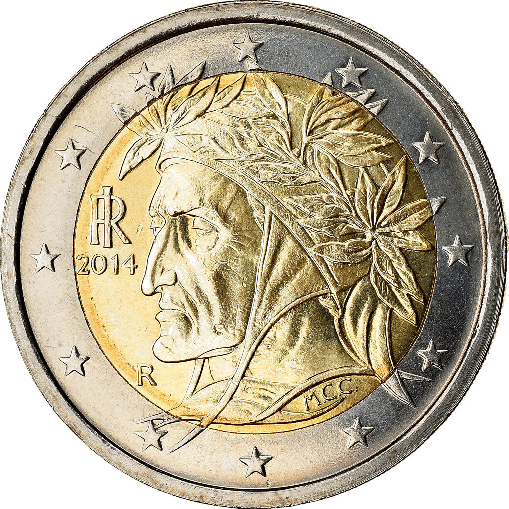 Italia, 2 Euro, 2014, SPL, Bi-metallico