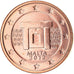 Malta, 2 Euro Cent, 2012, SPL, Acciaio placcato rame, KM:126