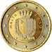 Malta, 10 Euro Cent, 2012, MS(63), Brass, KM:128