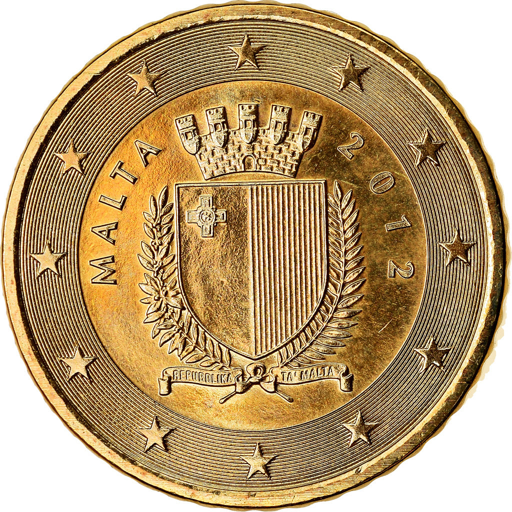 Malta, 50 Euro Cent, 2012, UNZ, Messing, KM:130