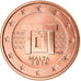 Malta, Euro Cent, 2014, SPL, Acciaio placcato rame