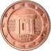 Malta, 2 Euro Cent, 2014, SC, Cobre chapado en acero