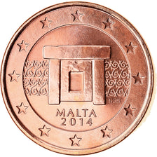 Malta, 5 Euro Cent, 2014, SPL, Acciaio placcato rame