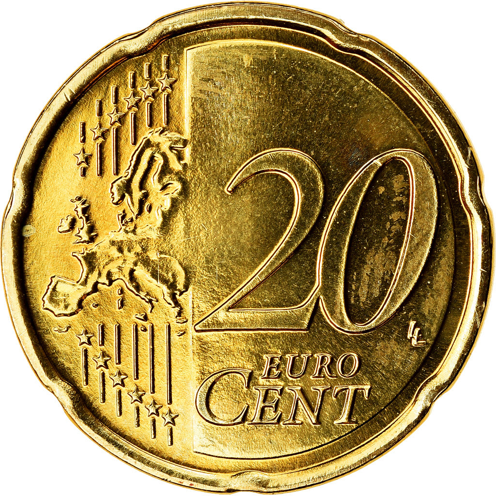Malta, 20 Euro Cent, 2014, MS(63), Mosiądz